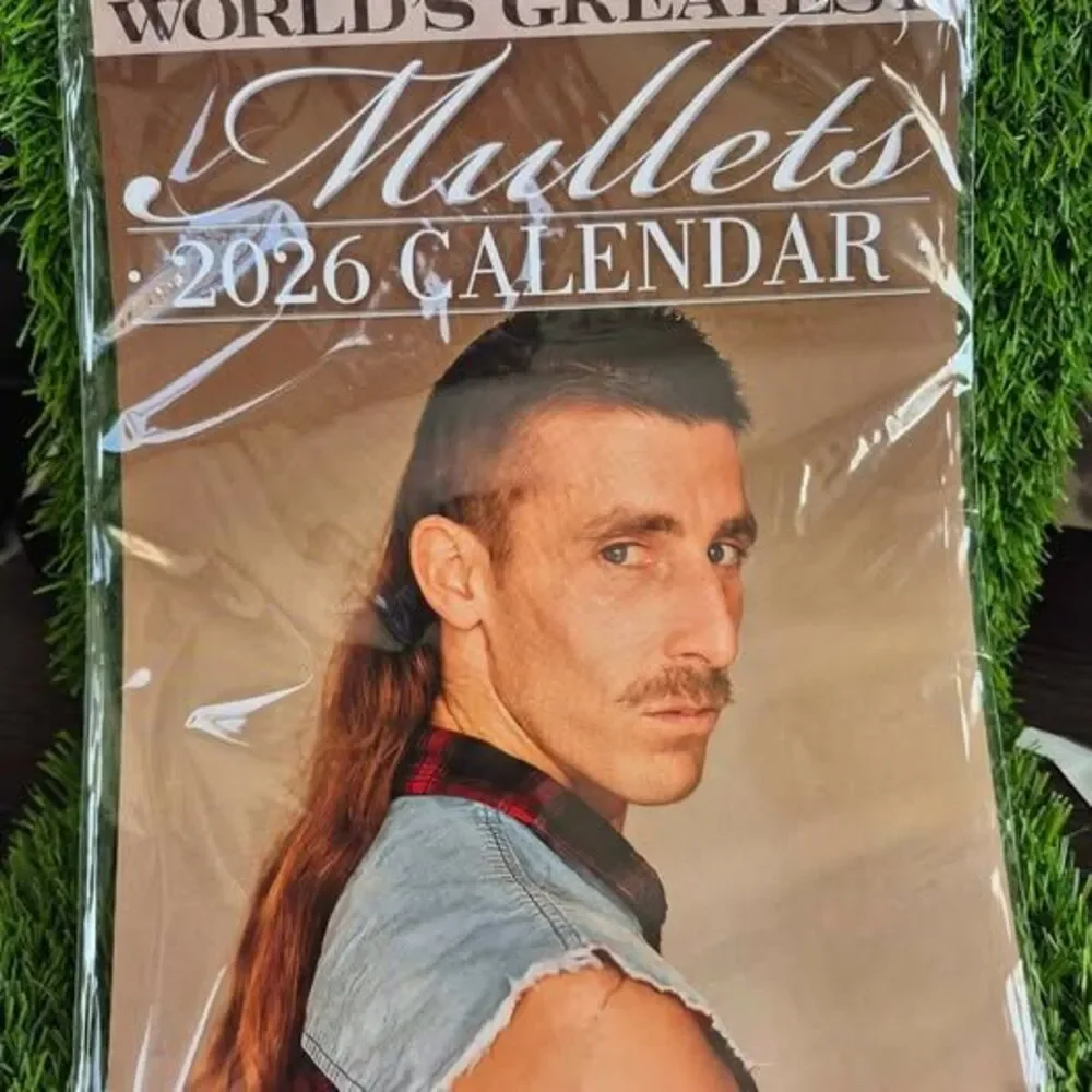 'World's Greatest Mullets' 2026 Calendar - New